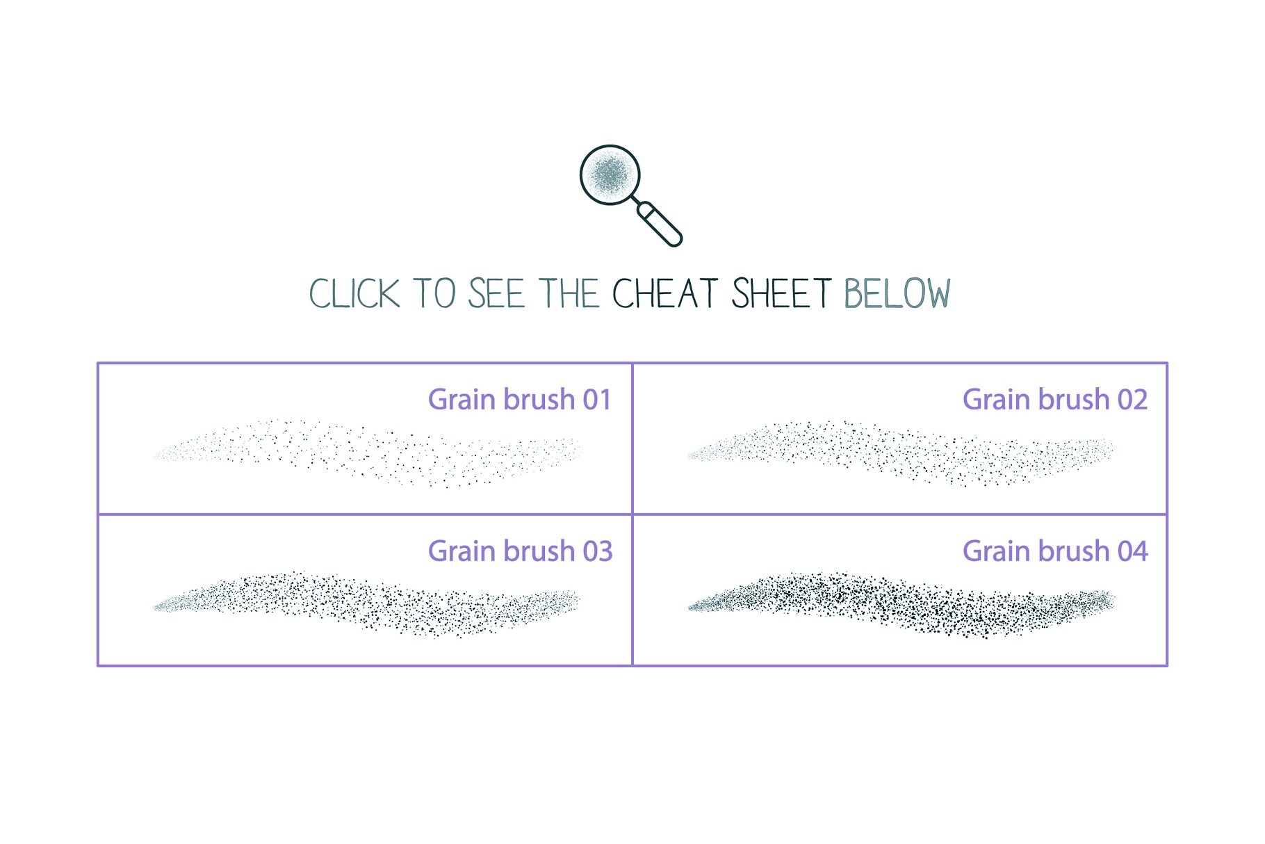 54款粒子/纹理&喷墨AI笔刷 Grain and texture AI brushes插图(3)