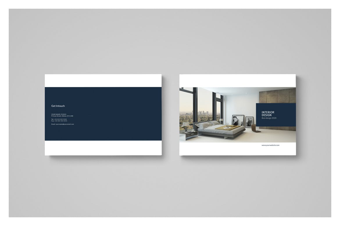 简约设计风格产品目录画册设计模板 Simple Brochure Catalog插图(2)