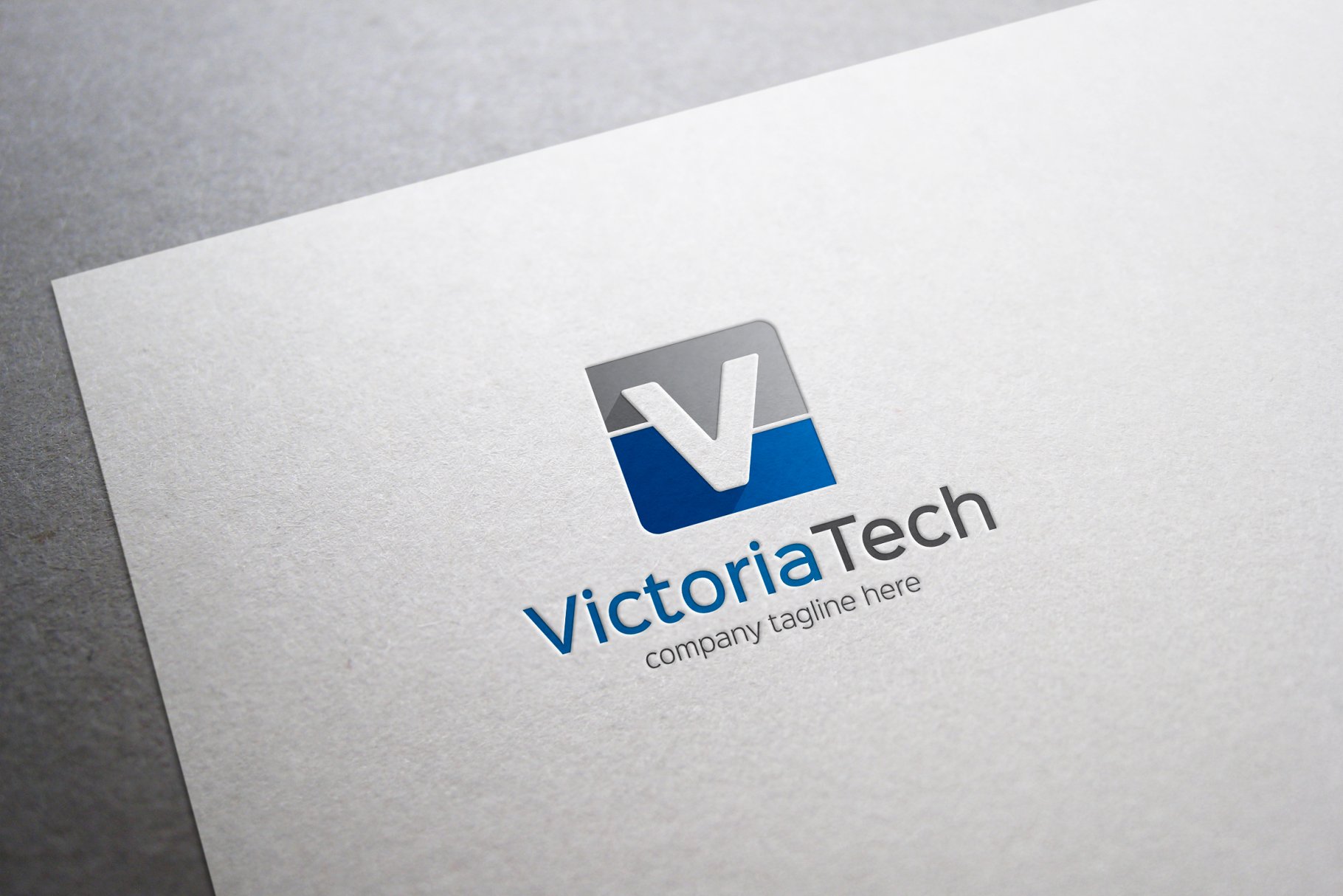 创意字母Logo模板系列之字母V Victoria Tech Letter V Logo插图(3)