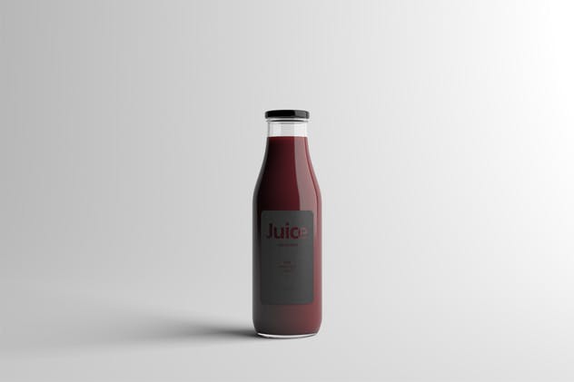 果汁玻璃瓶外观设计样机模板 Juice Bottle Packaging Mock-Up插图(12)