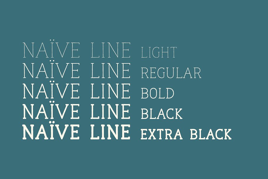 纯真舒适的手写衬线英文字体  Naive Line Font Pack插图1