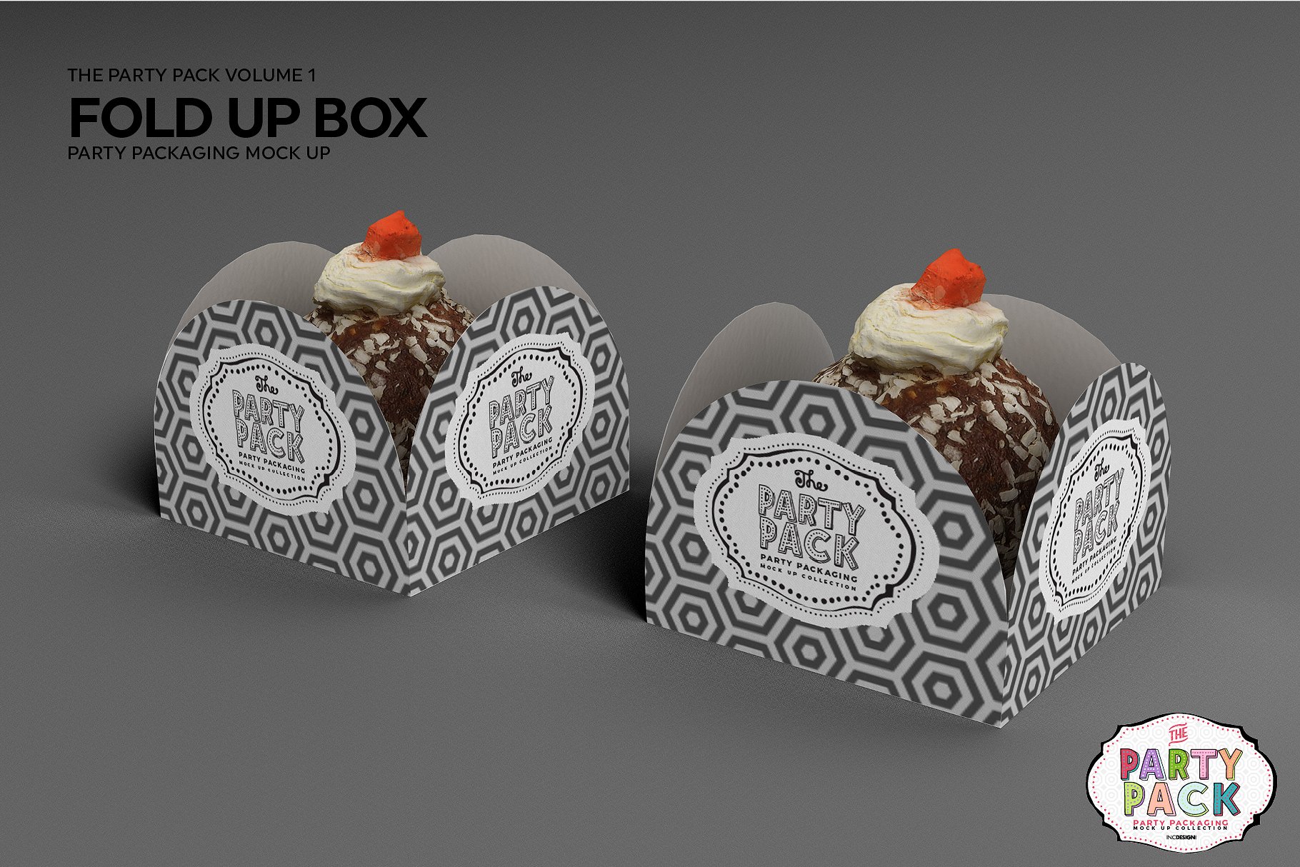 折叠盒包装展示样机 Fold Up Box Packaging Mockup [psd]插图(2)