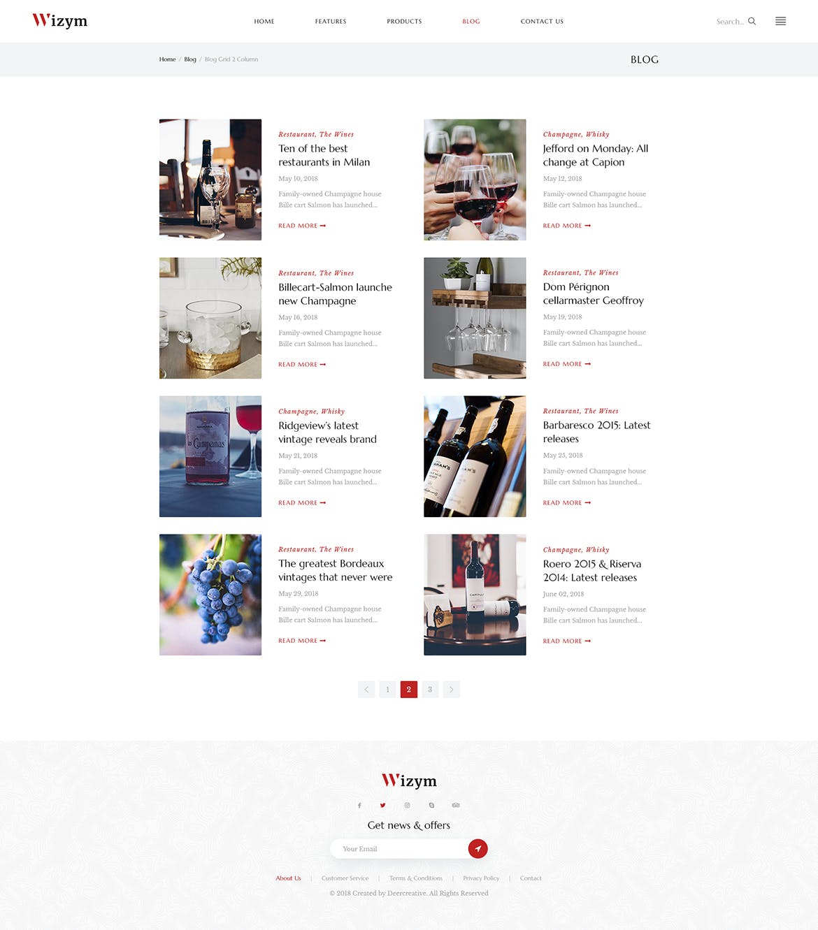 葡萄酒品牌网站设计PSD模板 Wizym | Wine & Winery PSD Template插图(10)