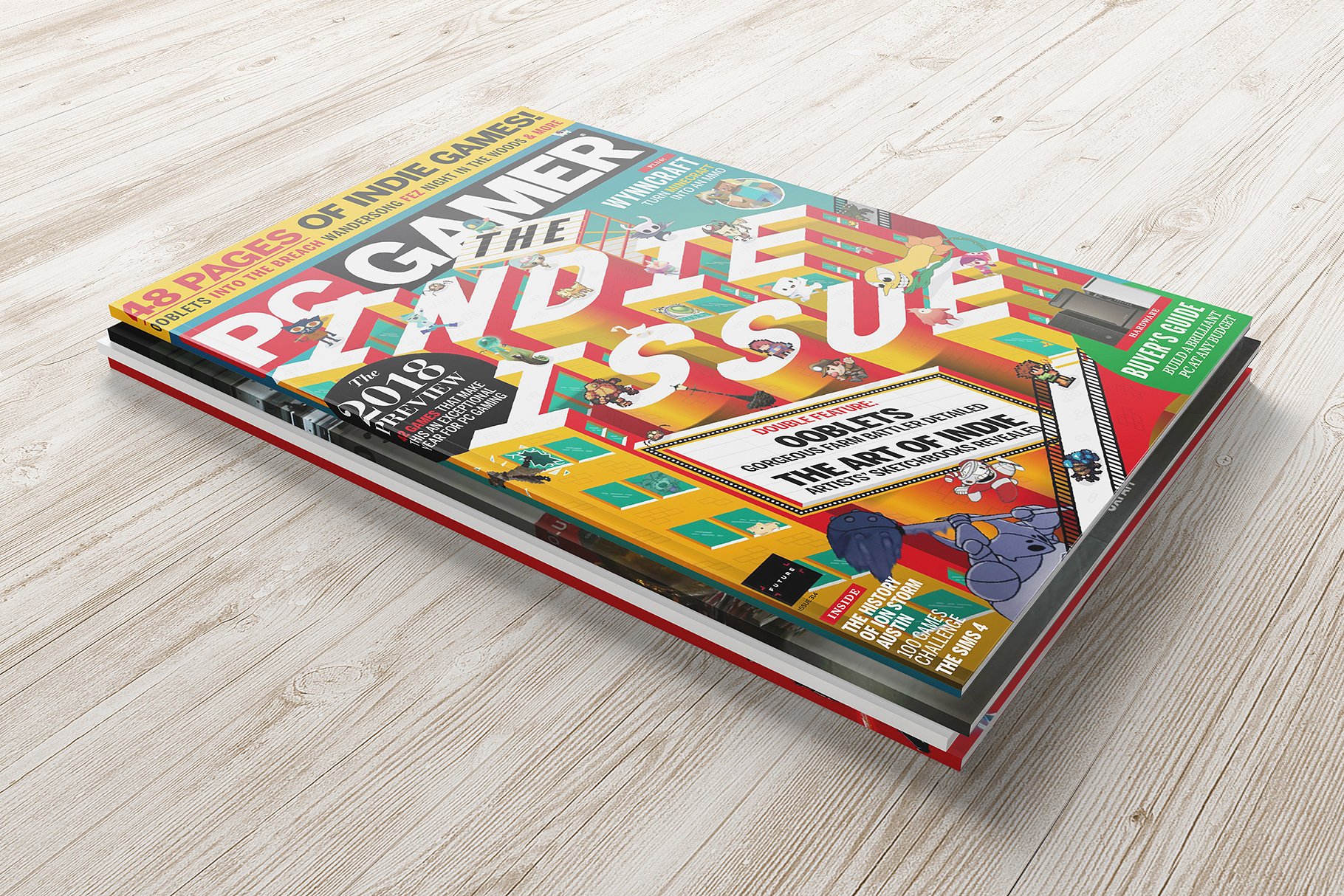 A5规格杂志样机模板 A5 Magazine Mockups v.2插图(8)