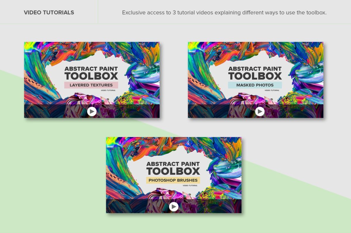 创意抽象纹理系列：抽象液态画工具包（纹理、模板、笔刷&教材）Abstract Paint Toolbox [3.12GB]插图(4)