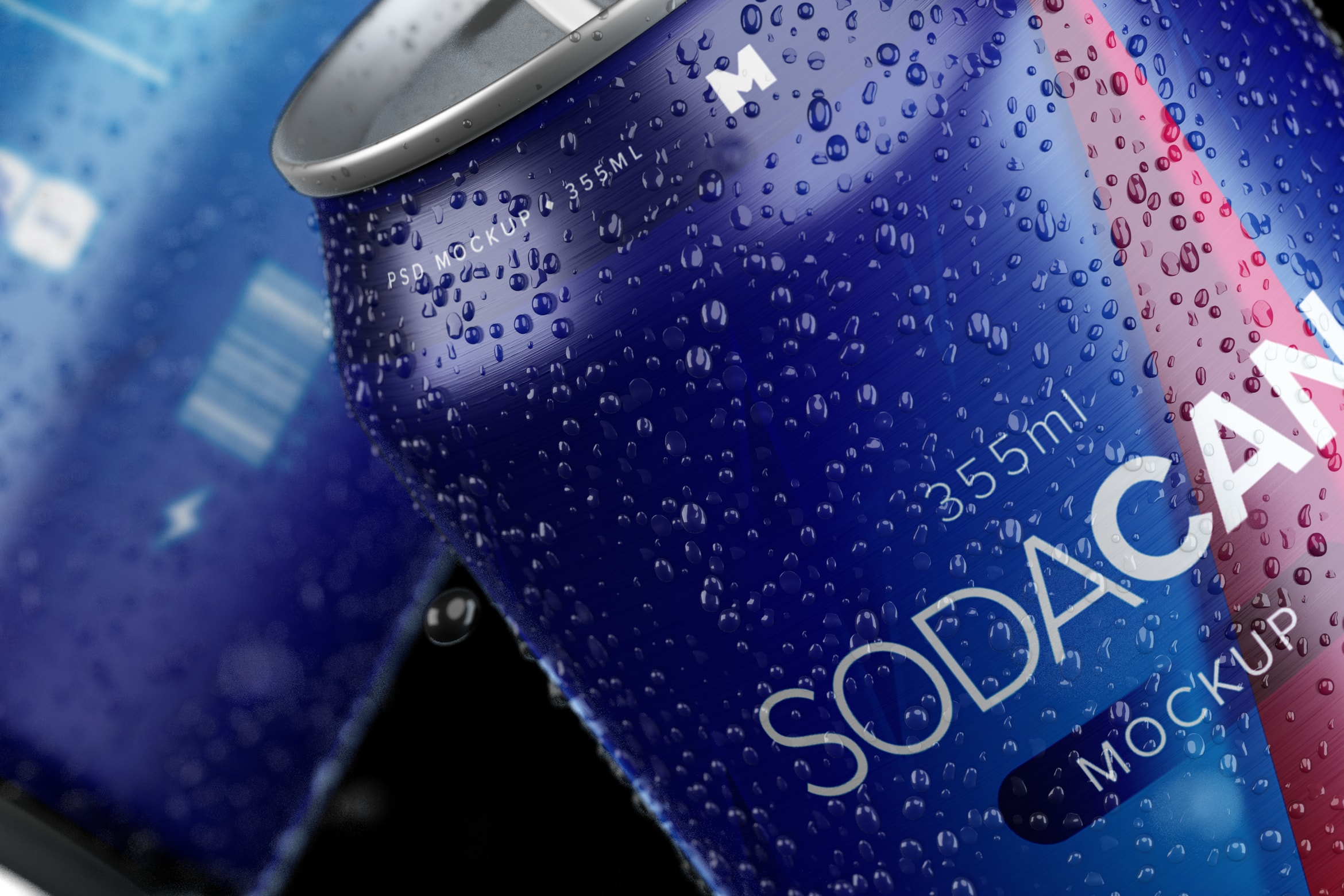 可乐汽水罐易拉罐设计样机模板04 355ml Soda Can Mockup 04插图(1)