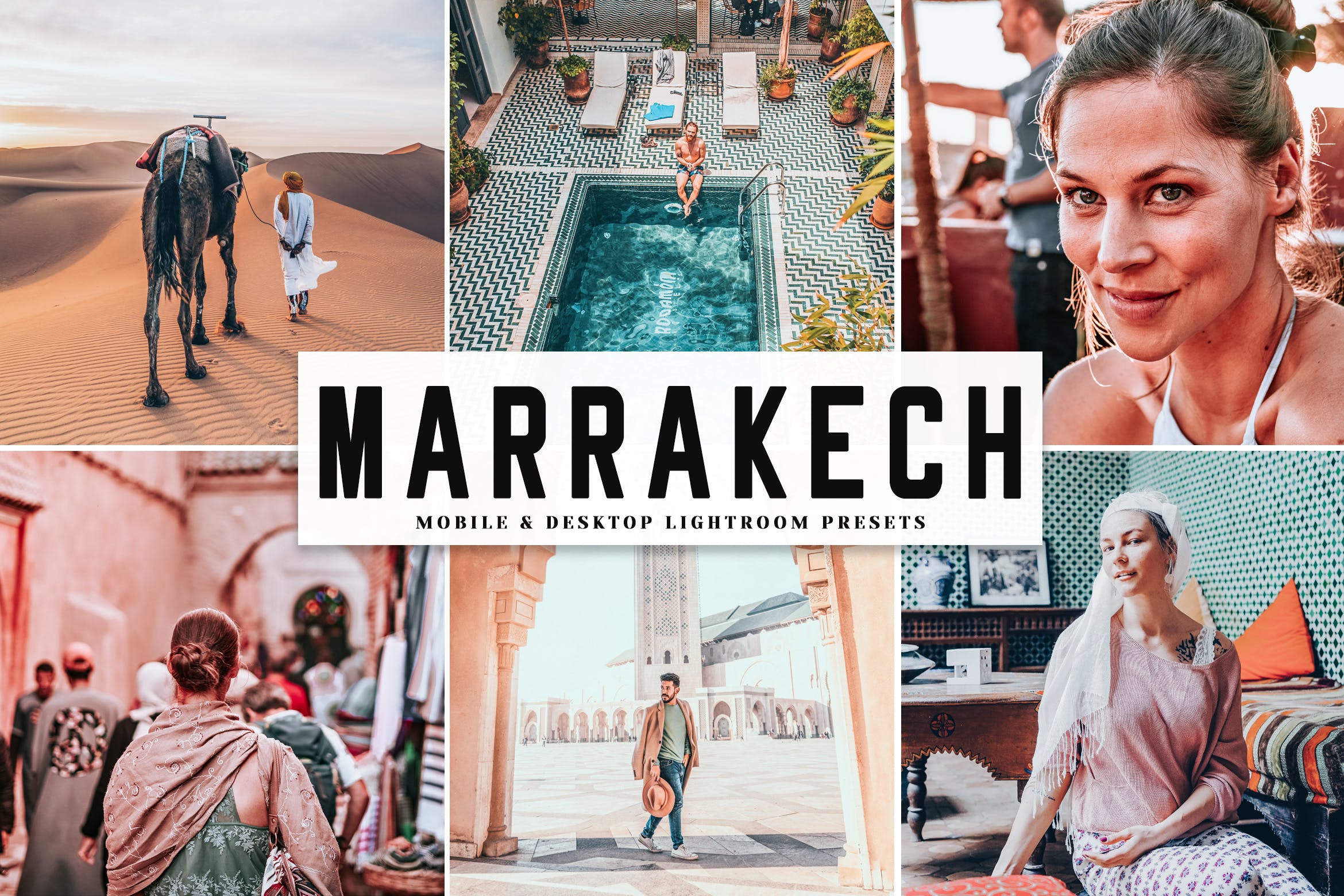 柔和暖色调日落照片后期处理LR调色预设下载 Marrakech Mobile & Desktop Lightroom Presets插图