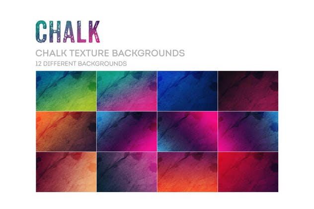 抽象彩色粉笔纹理背景素材 Chalk Texture Backgrounds插图(6)