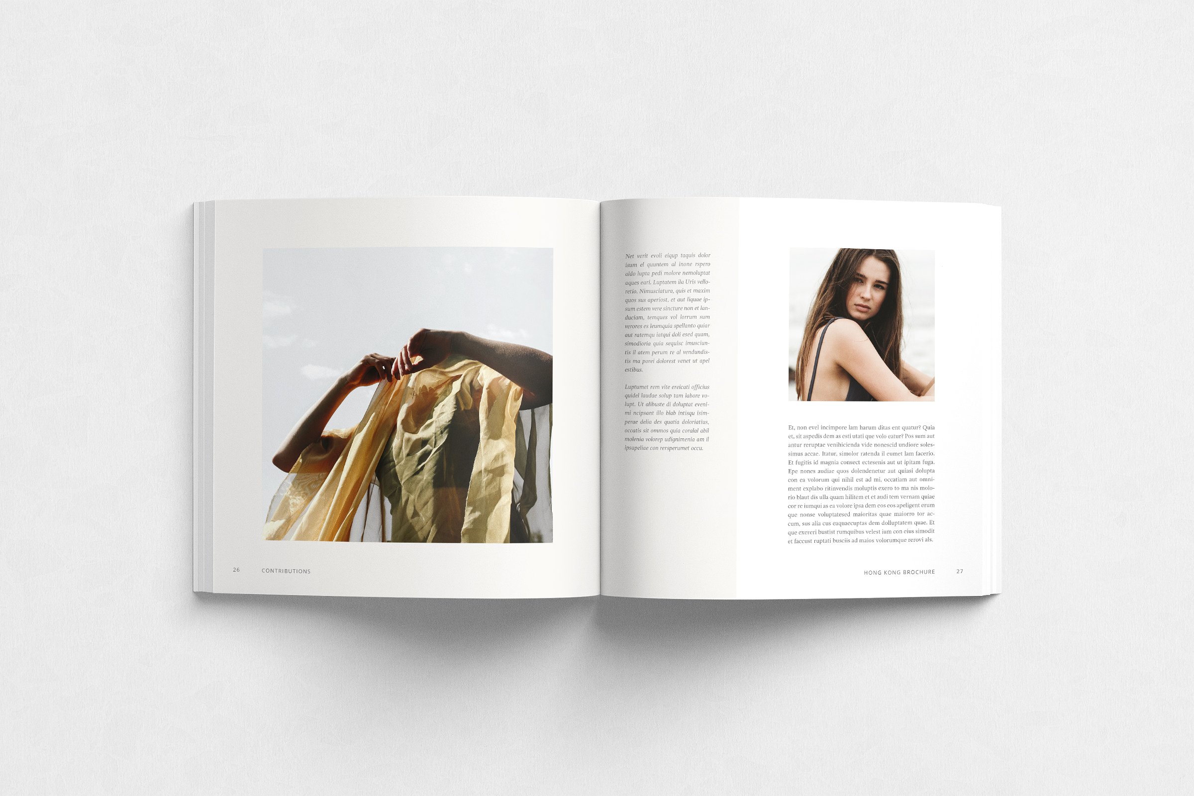 时尚摄影产品画册设计模板 Hong Kong Brochure插图(5)