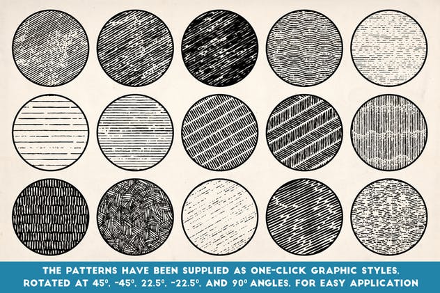 古典雕刻图案线条AI笔刷 Vintage Engraved Patterns插图(5)