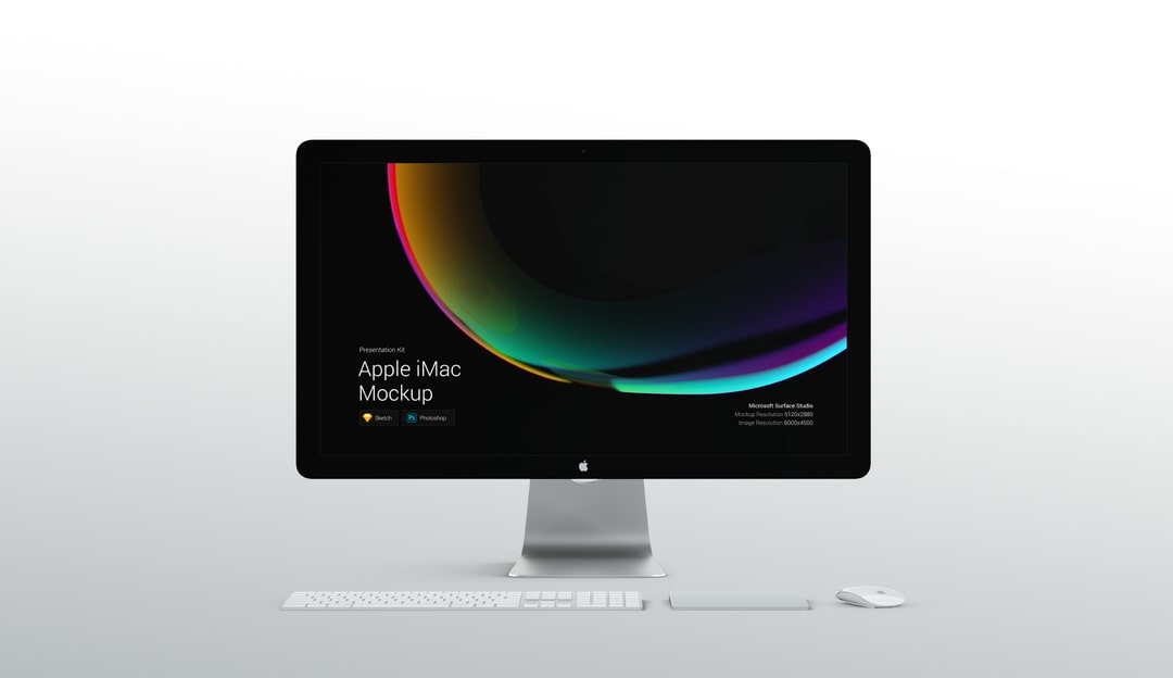 超级主流桌面&移动设备样机系列：iMac & iMac Pro系列一体机样机 [兼容PS,Sketch;共4.79GB]插图(5)