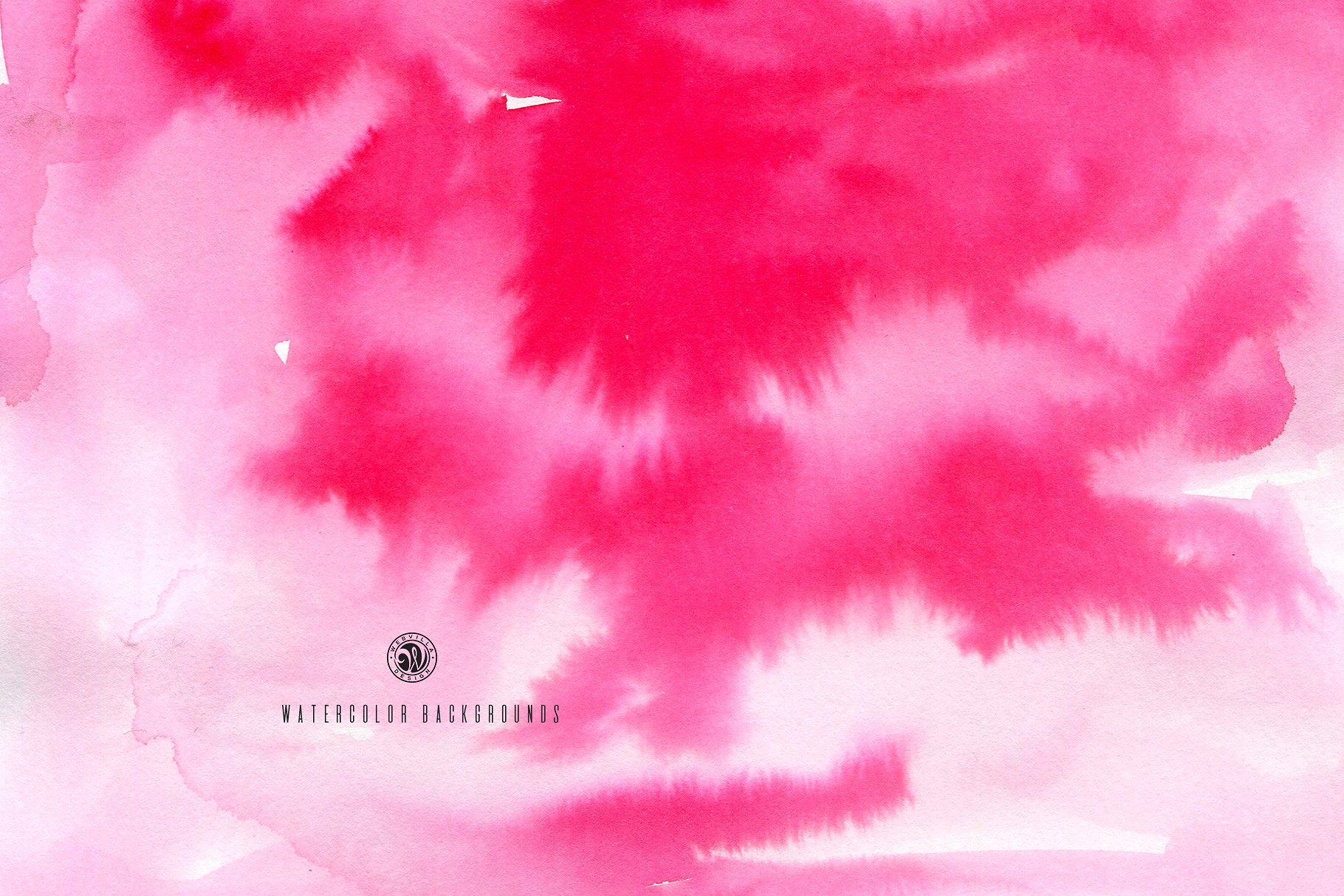 不规则抽象晕染粉彩剪贴画 Watercolor Pink Backgrounds插图(1)