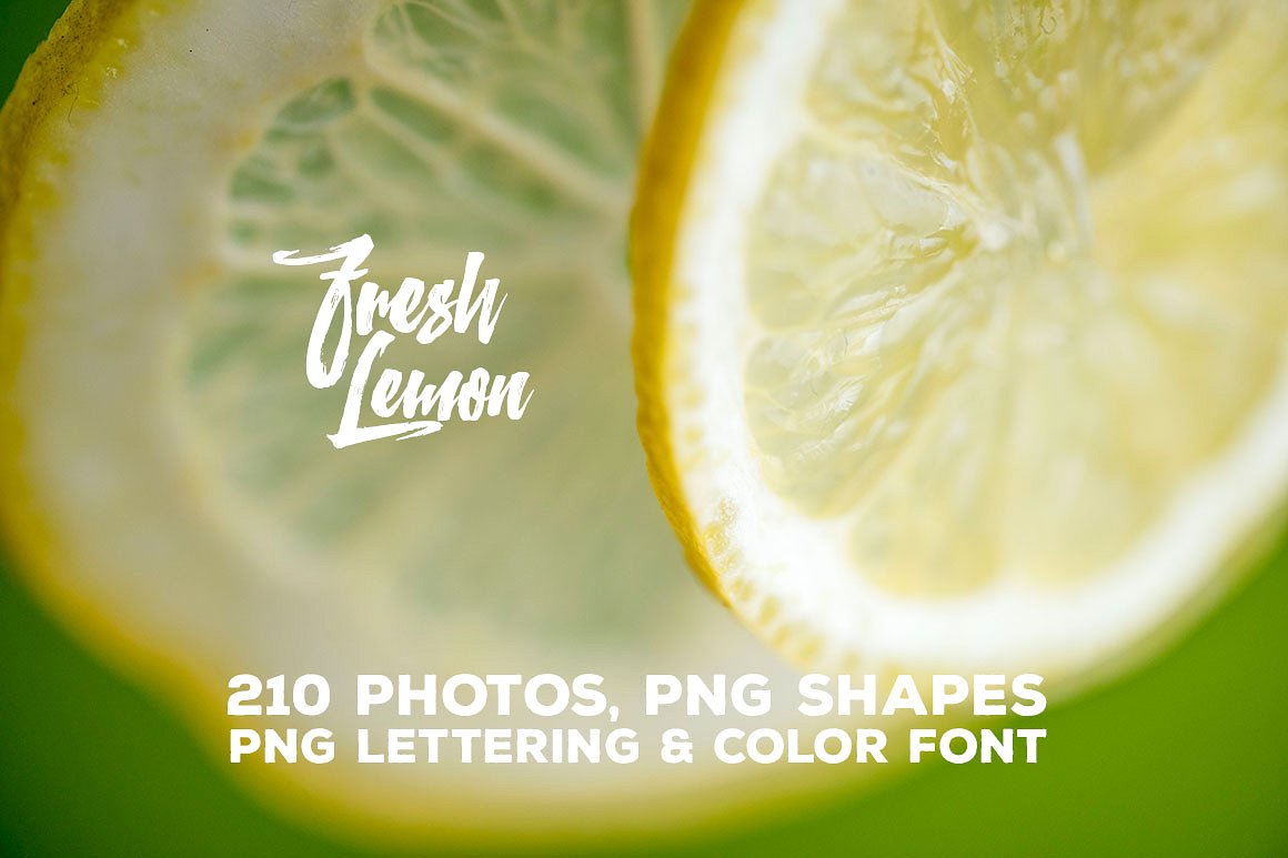 柠檬特写镜头高清照片素材 Fresh Lemon – Photos & Graphics插图9
