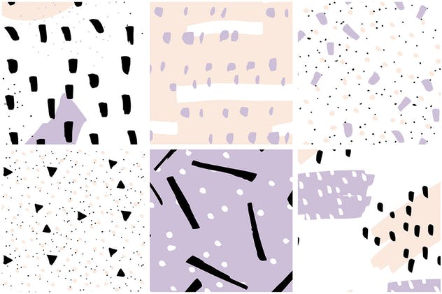 浪漫甜蜜糖果风格图案背景素材 Confetti Style Patterns插图(4)