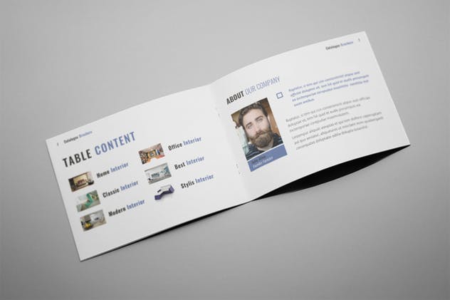 20页室内装修设计公司宣传画册设计INDD模板 Zues – Interior Brochure Template插图3