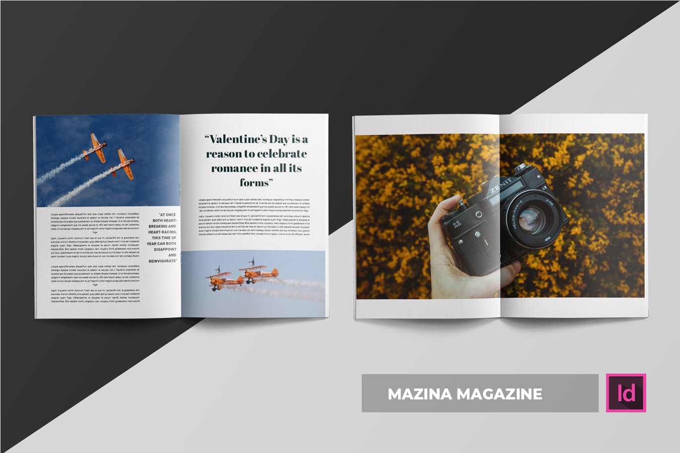 时尚摄影杂志版式设计模板 Mazina | Magazine Template插图5