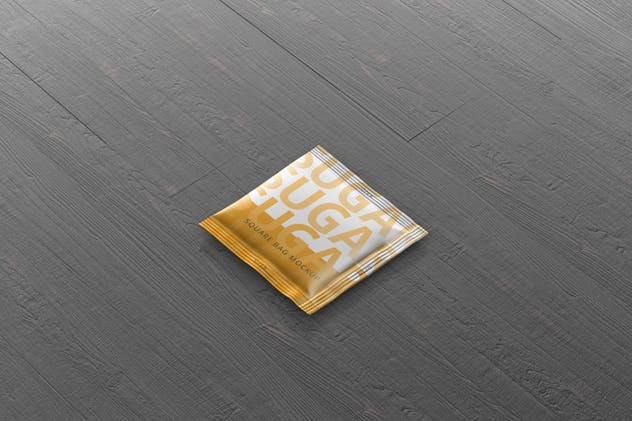 方形调料/糖袋包装样机模板 Salt / Sugar Bag Mockup – Square插图(9)