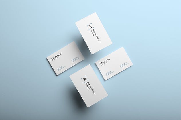 企业名片样机模板Vol. 5 Business Cards Mockup Vol. 5插图(1)