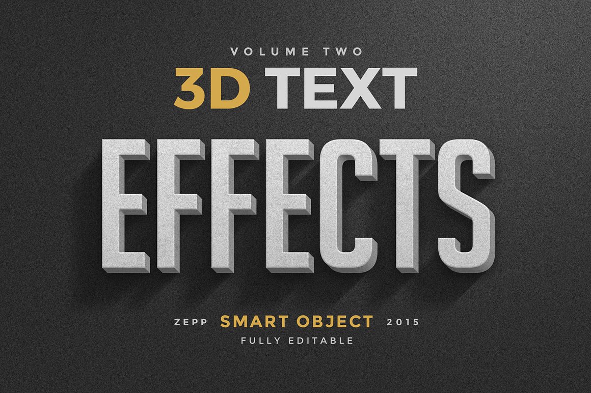大洋岛下午茶：150款3D文字效果的PS图层样式 150 3D Text Effects for Photoshop–2.61 GB插图29