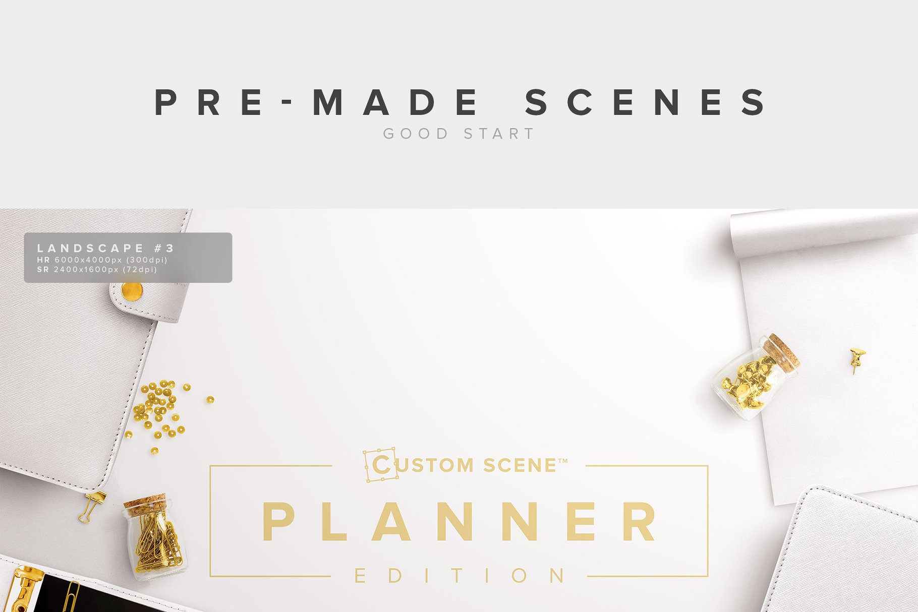 现代金属和女性配件元素场景设计工具包[2.08GB] Planner Ed. Lite 1 – Custom Scene插图5