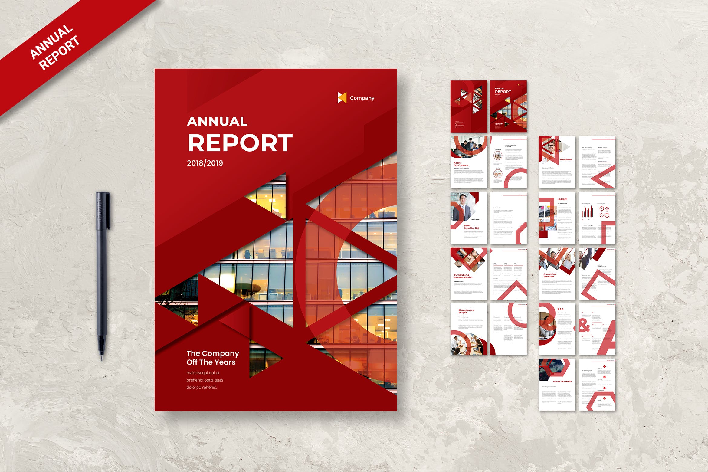2019-2020企业公司年度报告设计模板素材 Annual Report插图
