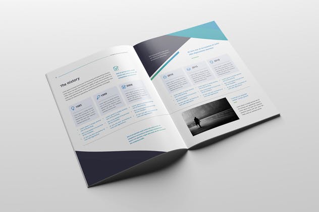 简约现代多用途宣传画册设计模板 Clean & Modern Multipurpose Brochure插图(4)