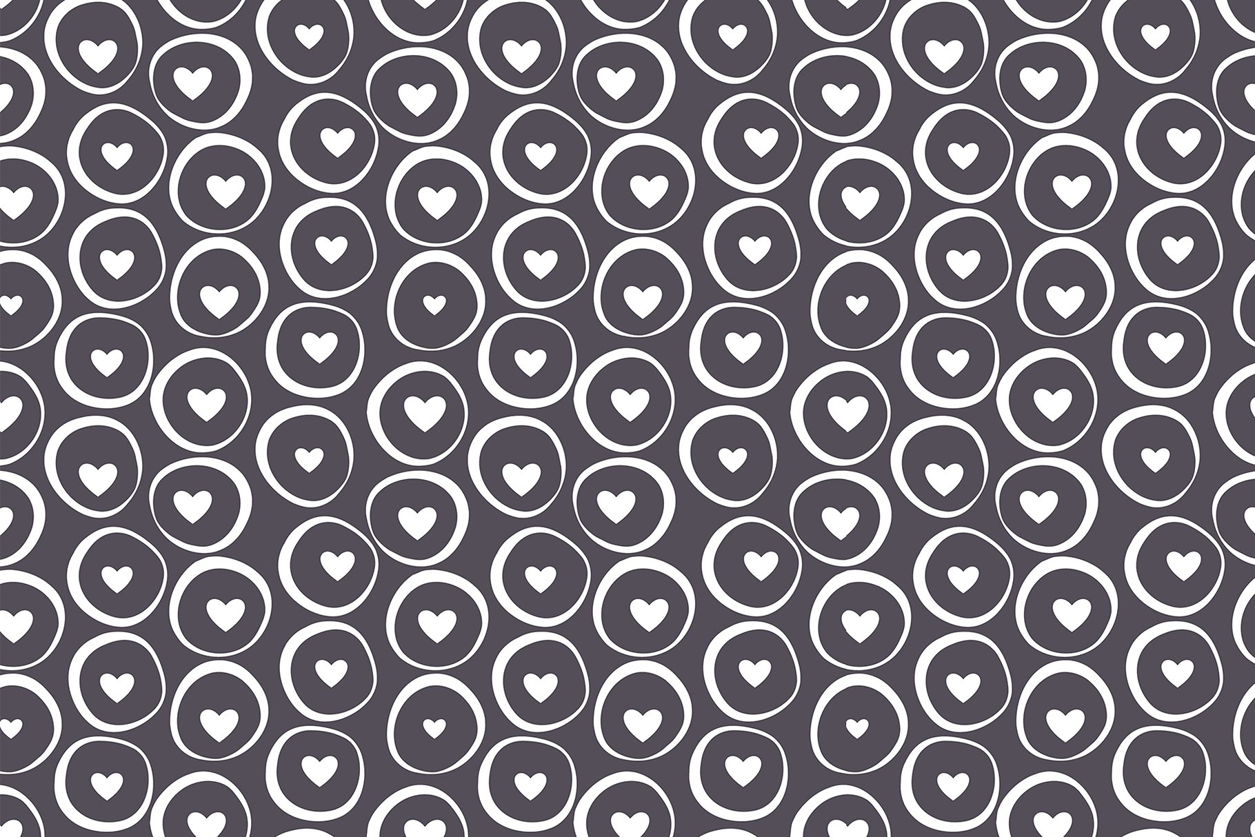 心形无缝纹理集 Hearts Seamless Patterns Set插图(3)