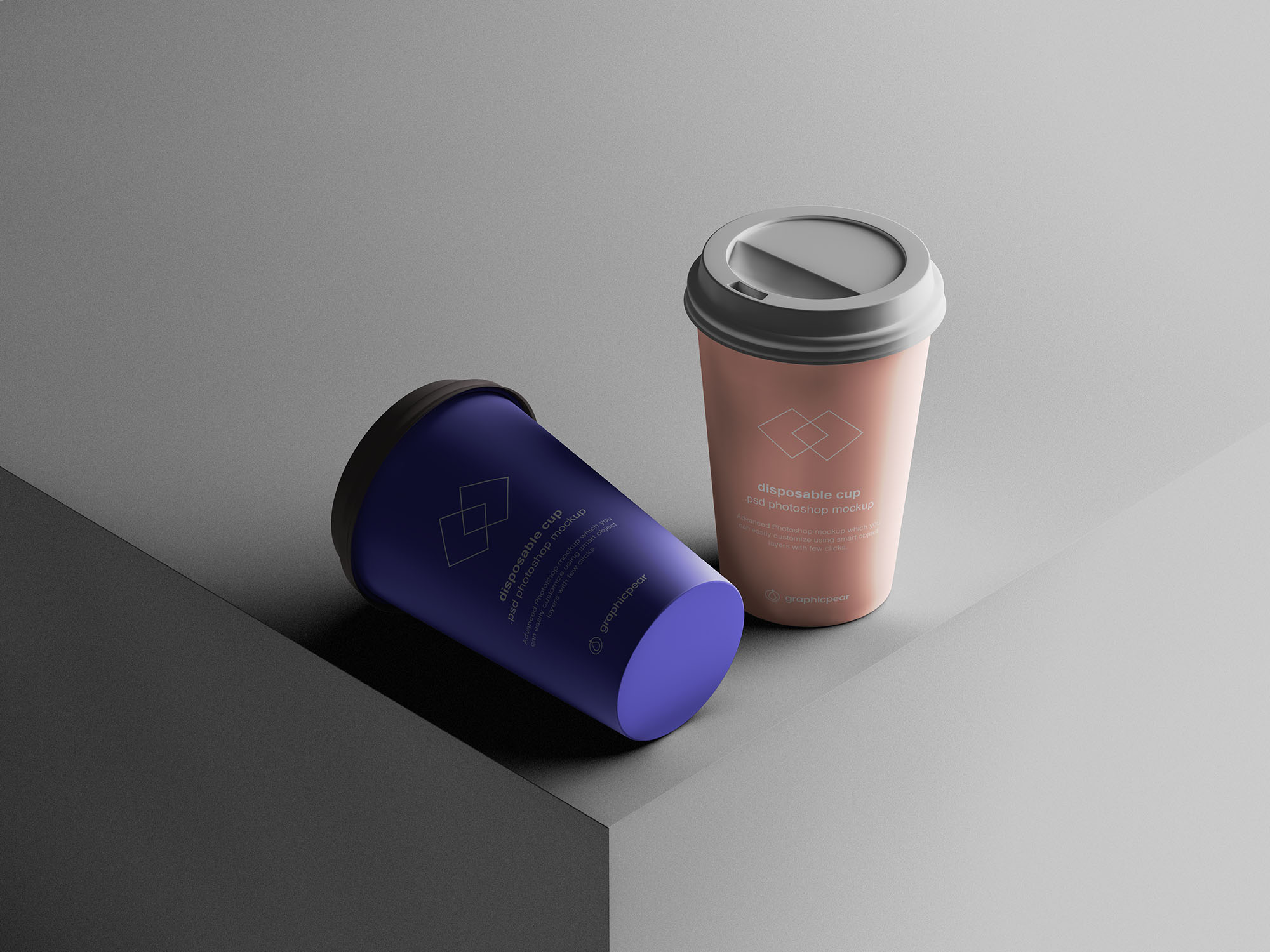 7个咖啡纸杯定制外观设计效果图样机模板 7 Coffee Cup Mockups插图(4)