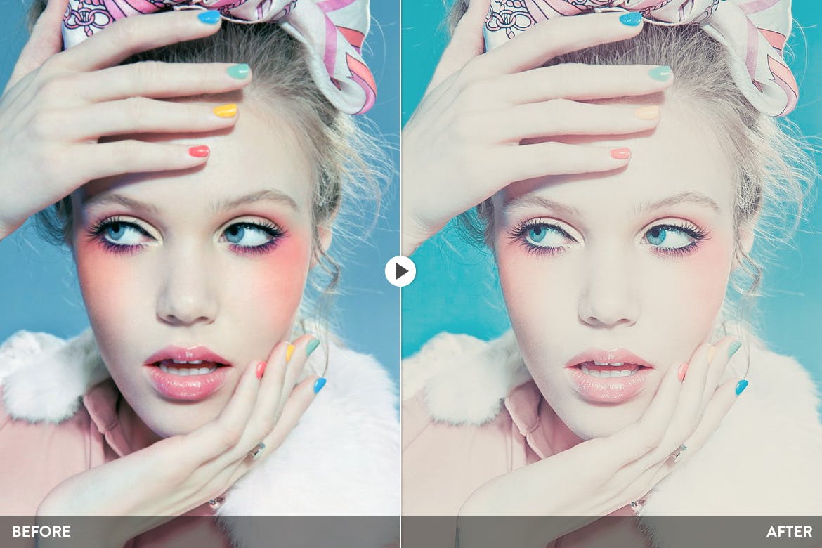 20款柔和梦幻色调照片后期处理PS预设工具 Pastel Colors – 20 Photoshop Presets插图(2)