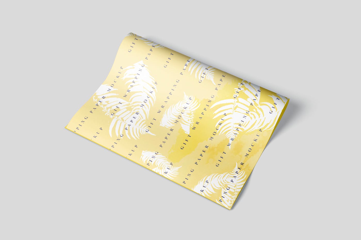 礼品包装纸图案印花设计预览样机模板 Gift Wrapping Paper Mockup Set插图(4)