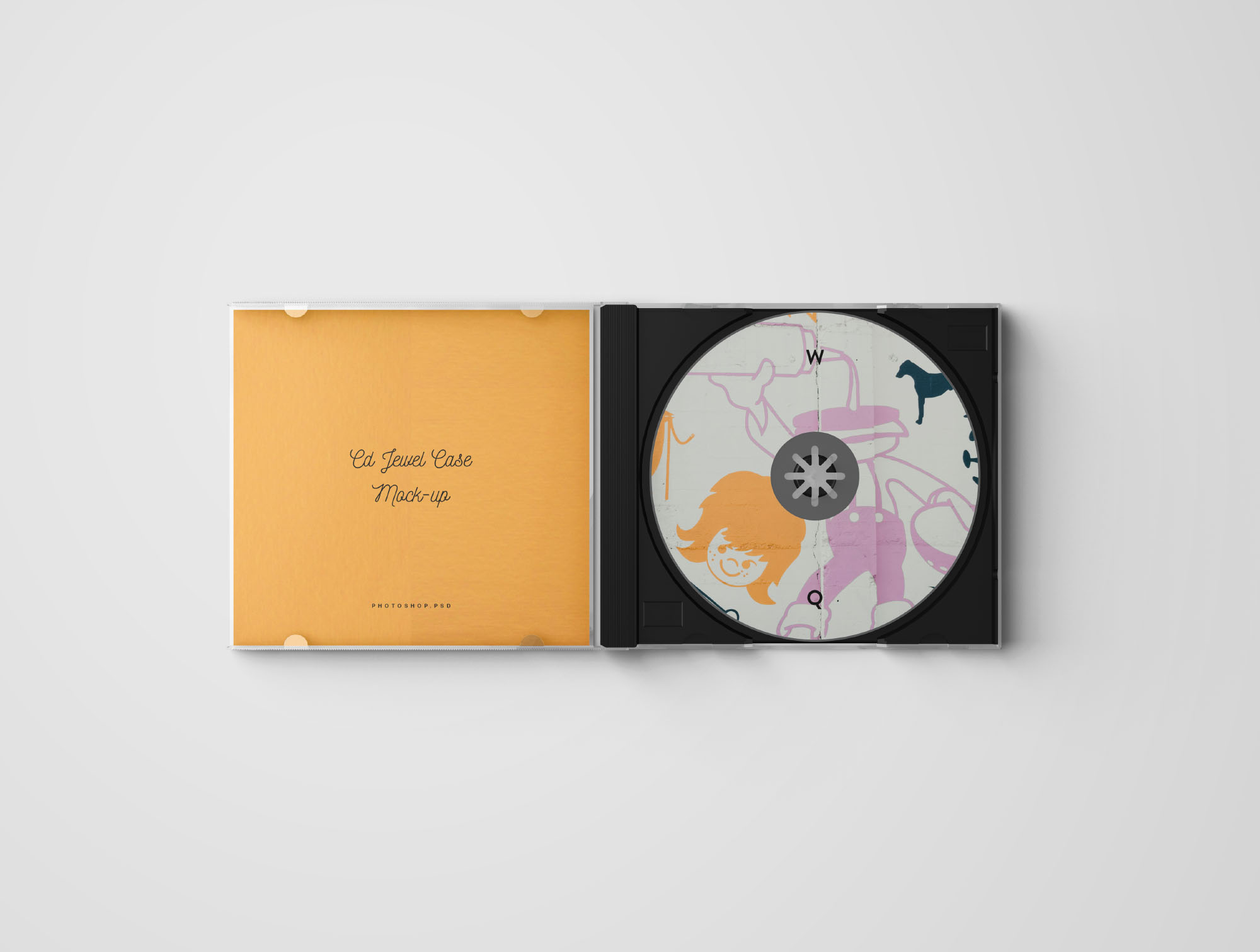 CD盒包装盒外观设计效果图样机PSD模板 CD Jewel Case Mockup – Photoshop .PSD插图(6)