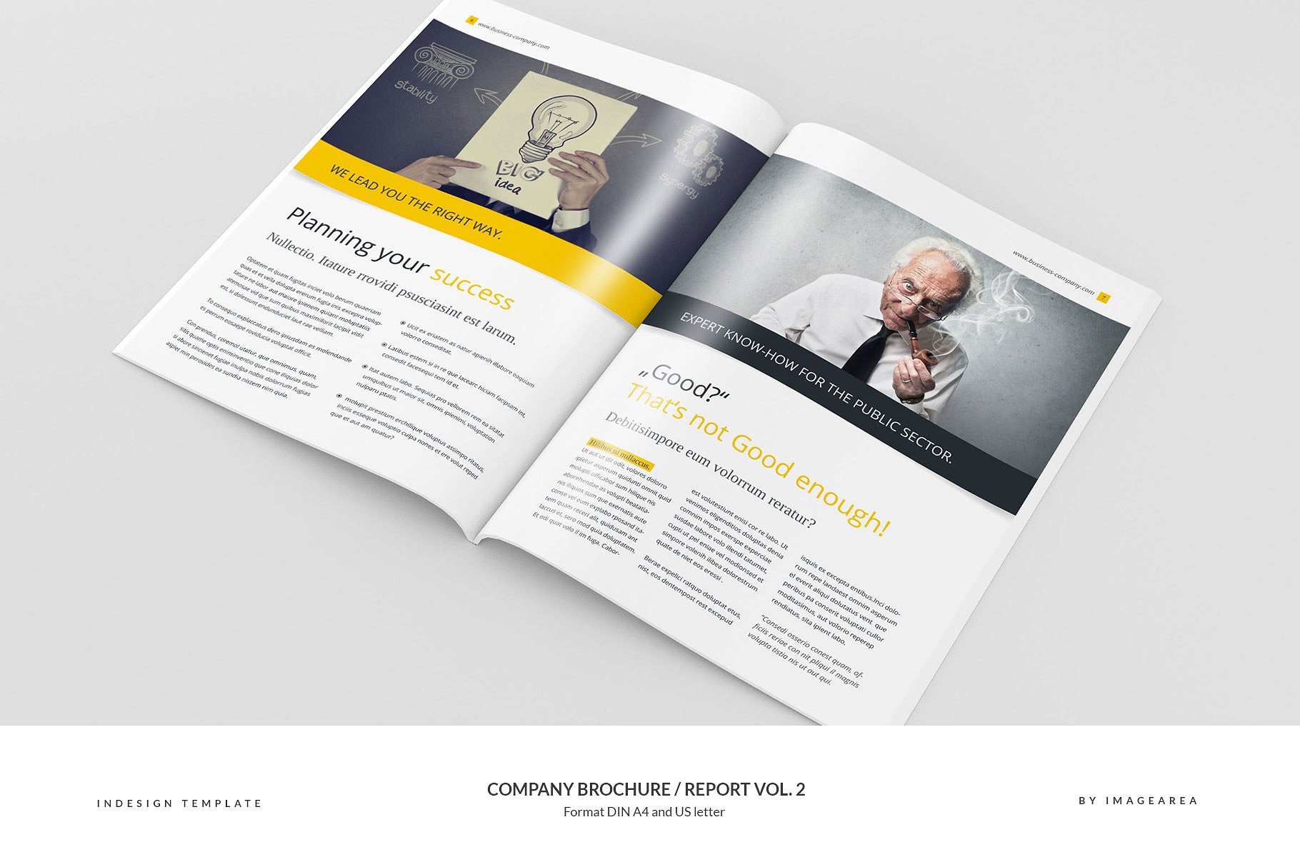 企业品牌宣传画册/企业年报设计模板v2 Company Brochure / Report Vol. 2插图(4)