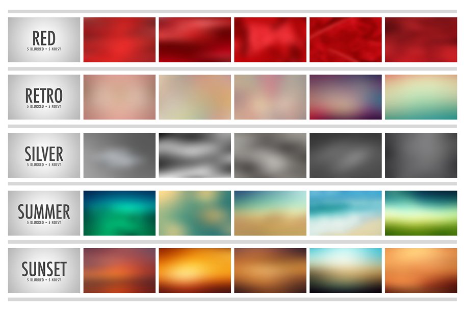200张模糊和噪点背景素材 200 Blurred and Noisy Backgrounds插图(3)