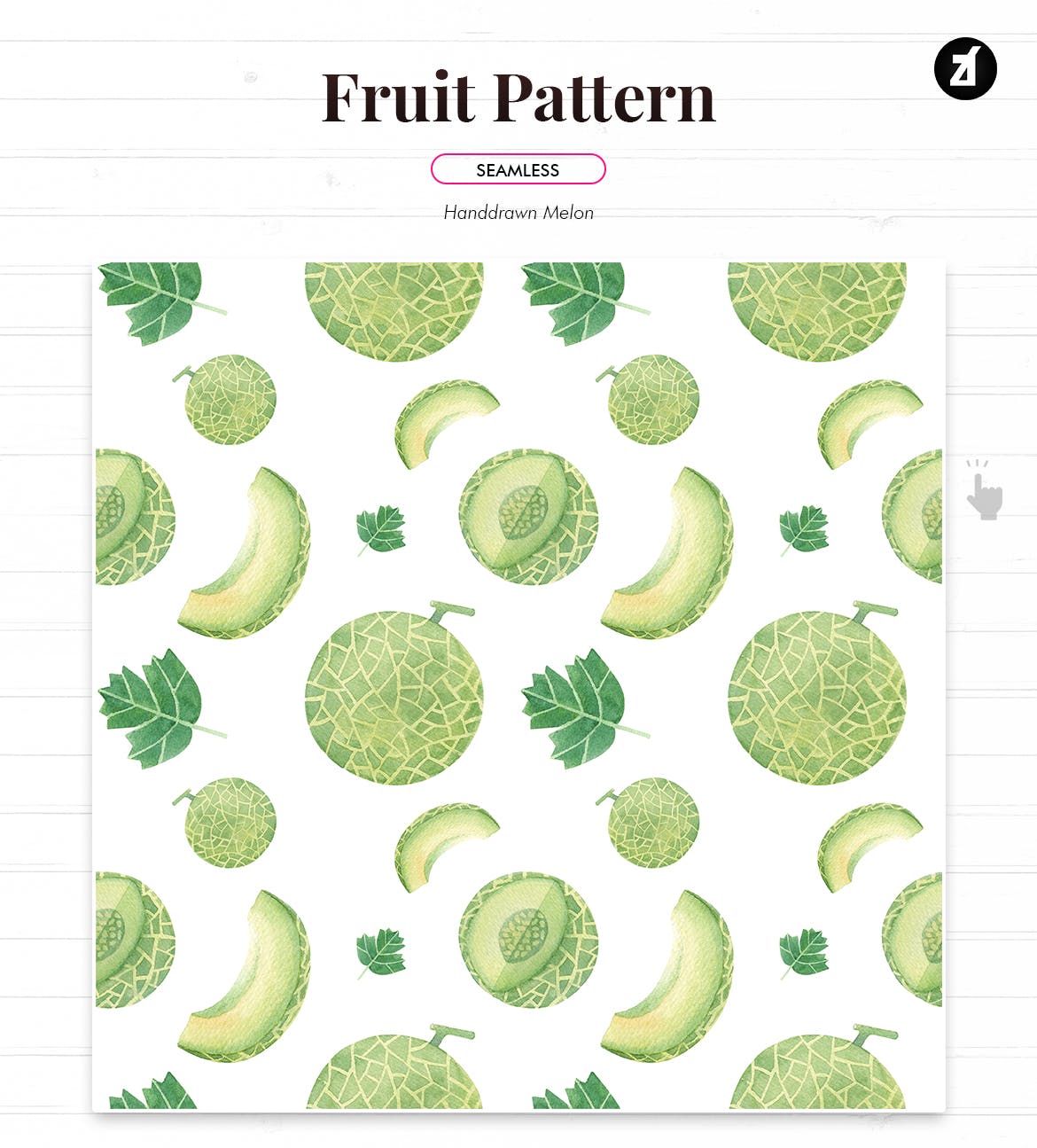 水彩手绘水果图案纹样背景素材 Fruits pattern hand-drawn watercolor illustration插图(3)