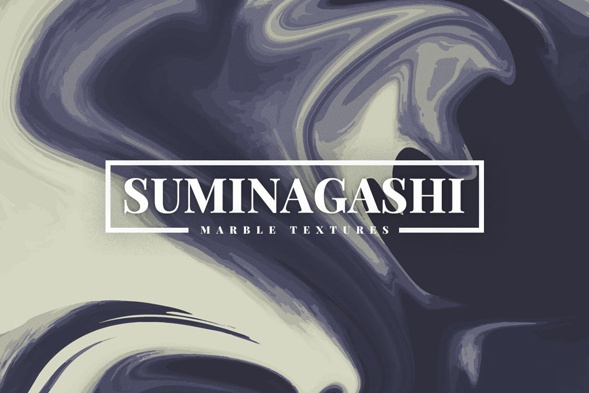 抽象流体颜料绘画艺术大理石纹理素材 Suminagashi Marble Textures插图