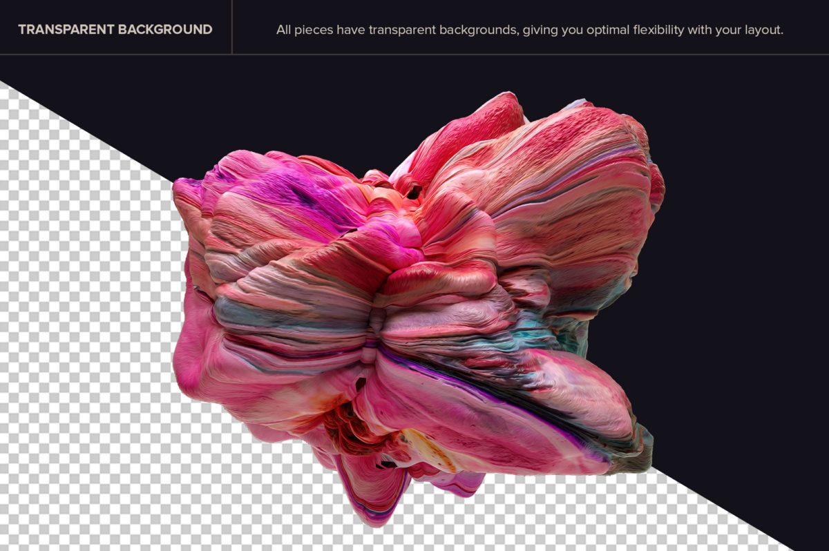 创意抽象纹理系列：15款高清3D抽象纹理&笔刷 3D Mirage, Vol. 1 (Exclusive)插图(2)