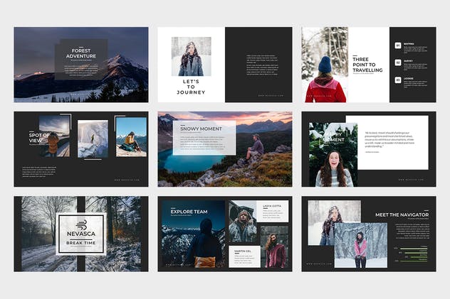 户外冒险品牌宣传PPT设计模板 Nevasca : Powerpoint Presentation插图(5)