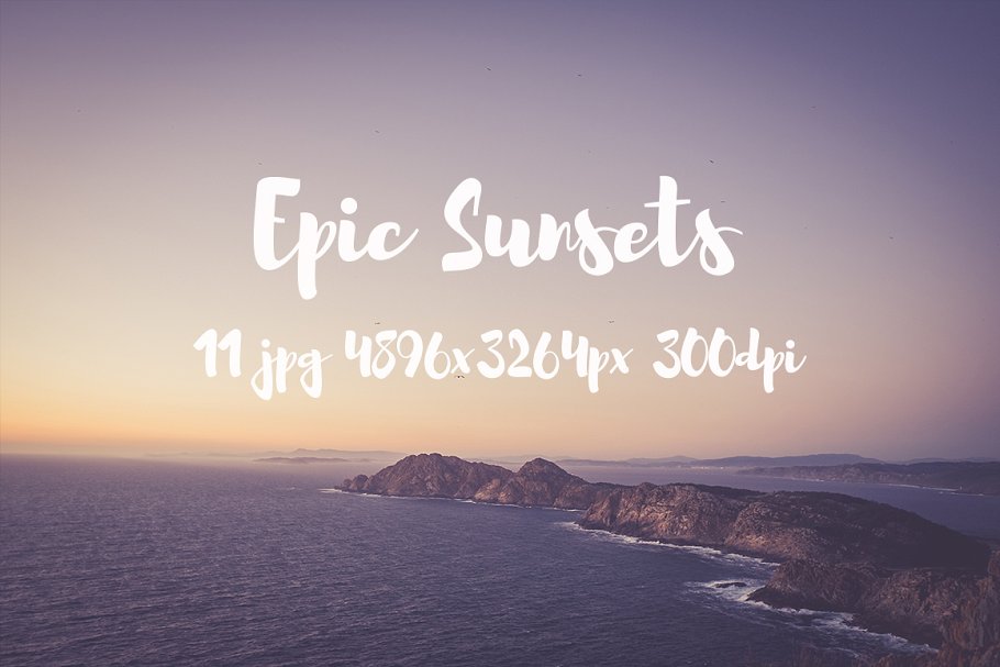 海边落日余晖照片素材背景 Epic Sunsets photo pack插图1
