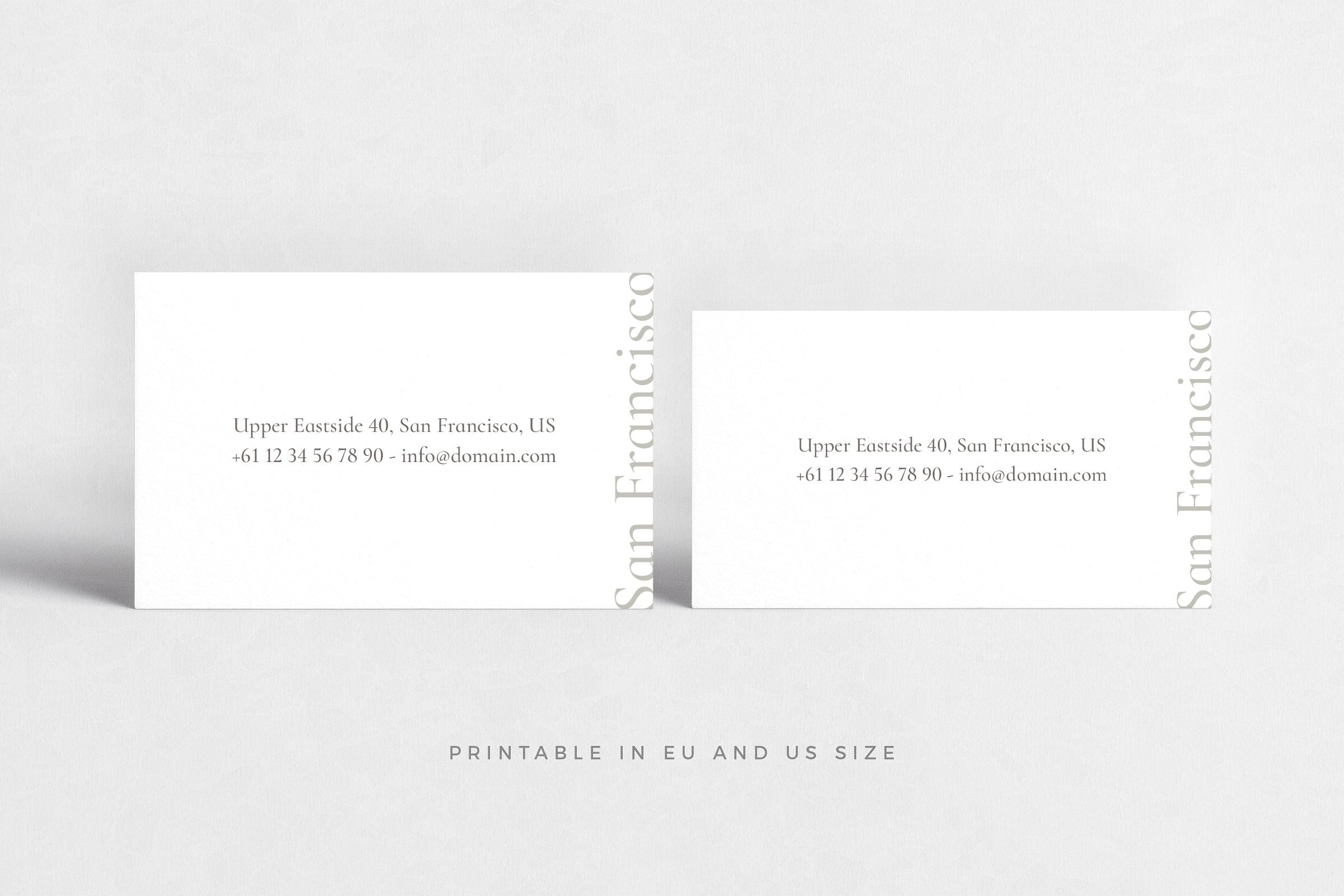 极简主义企业名片设计模板2 San Francisco Business Cards插图2