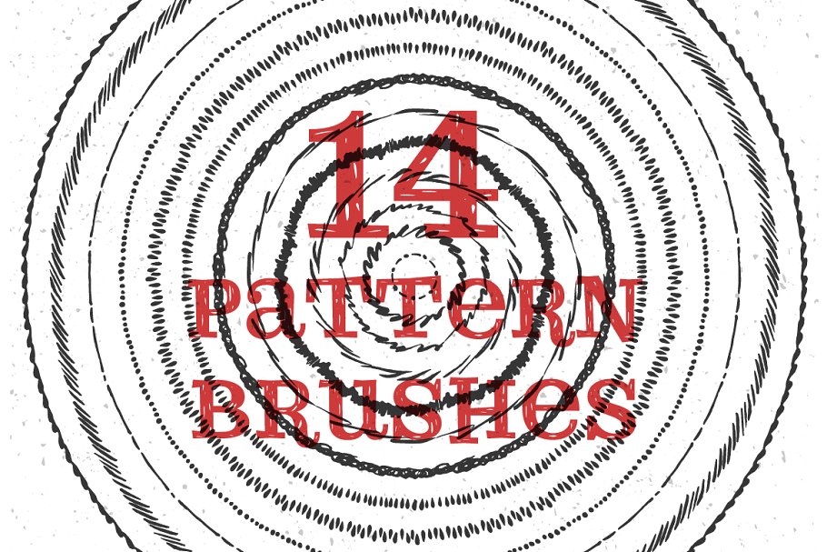 艺术笔画和纹理AI笔刷、纹理素材 Illustrator Brushes and Patterns Set插图5
