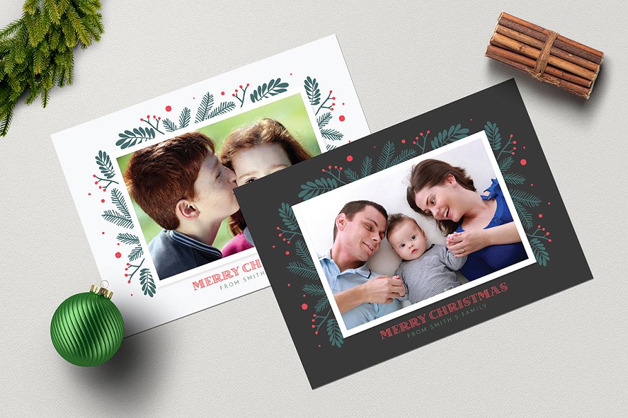 圣诞节日贺卡+ Instagram帖子模板 Christmas Photo Cards + Instagram插图(2)