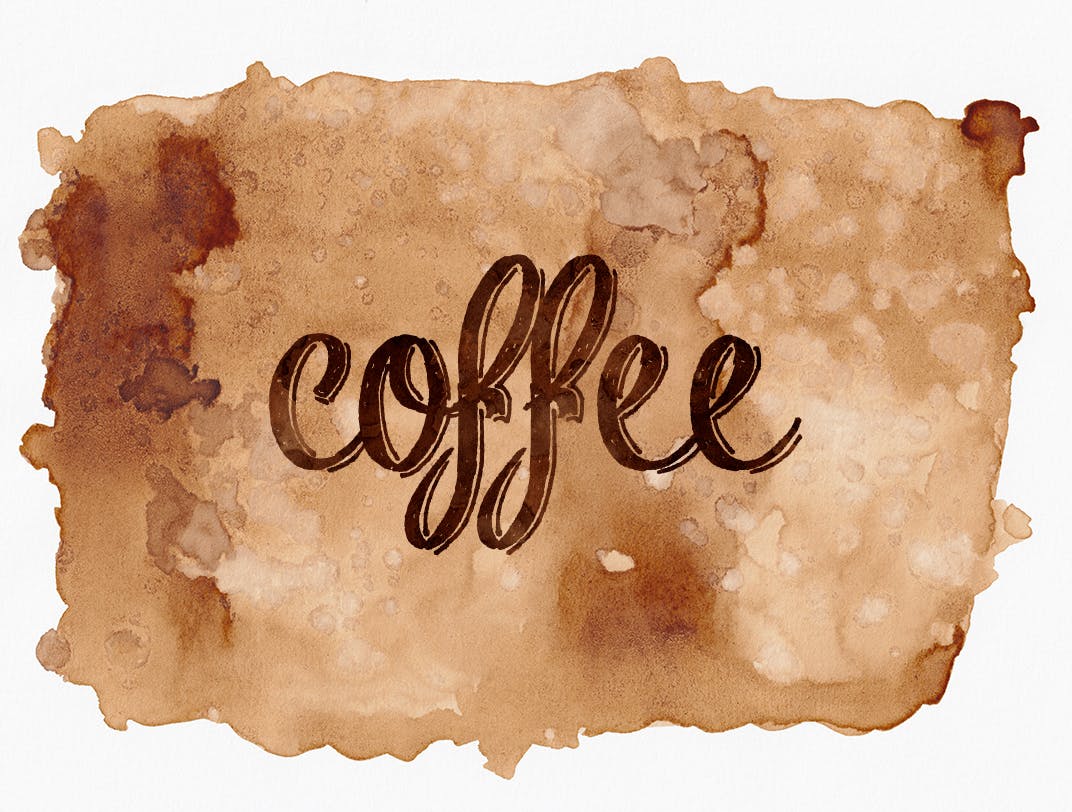 咖啡色水彩咖啡污迹肌理纹理背景素材 Watercolors Coffee Backgrounds插图(12)