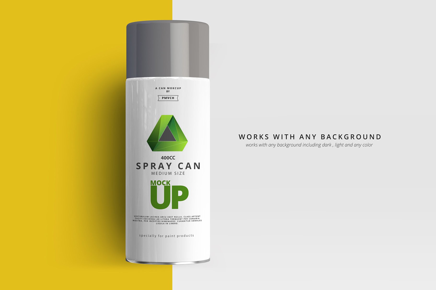 中等尺寸的喷雾罐展示样机 Spray Can Mockup – Medium Size [psd]插图(8)