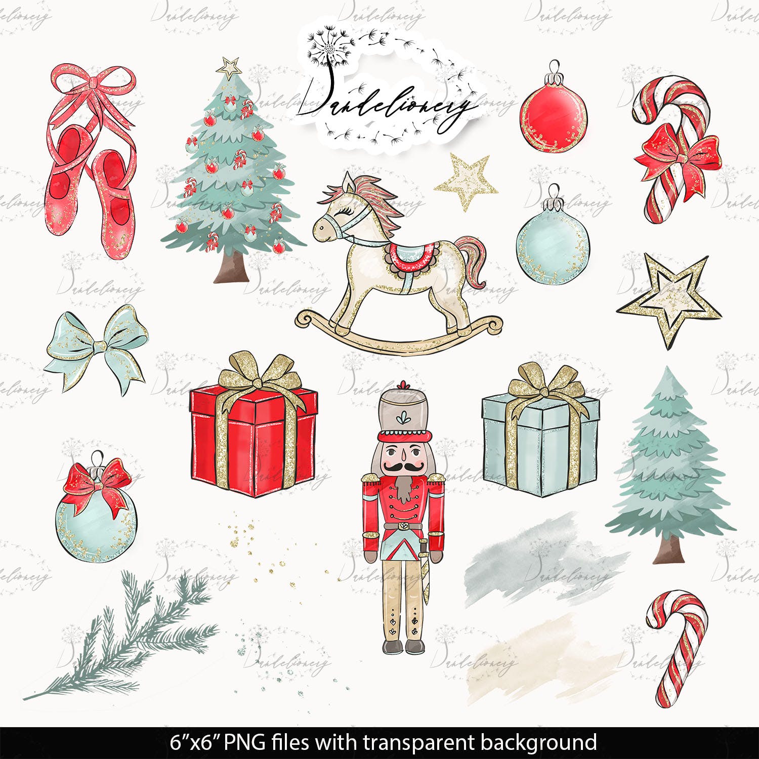 圣诞节胡桃夹子矢量手绘设计素材 Christmas Nutcracker design插图3