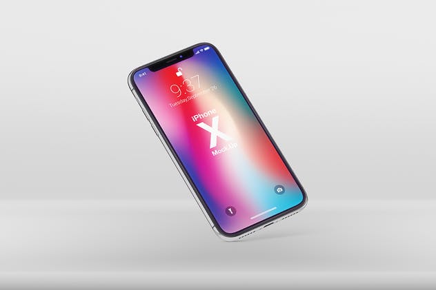 多角度iPhone X智能手机样机 Phone X Realistic Mock-Ups插图(6)