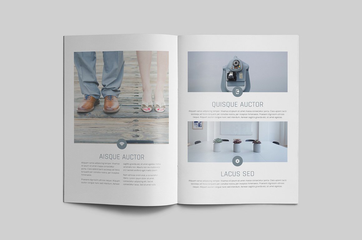 100页漂亮极简的商业化杂志模板下载[indd]插图(22)