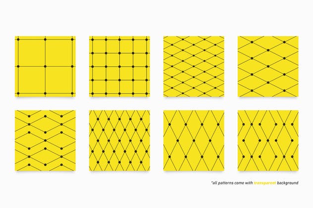100种风格外观包装设计线条图案纹理 Line Patterns插图1
