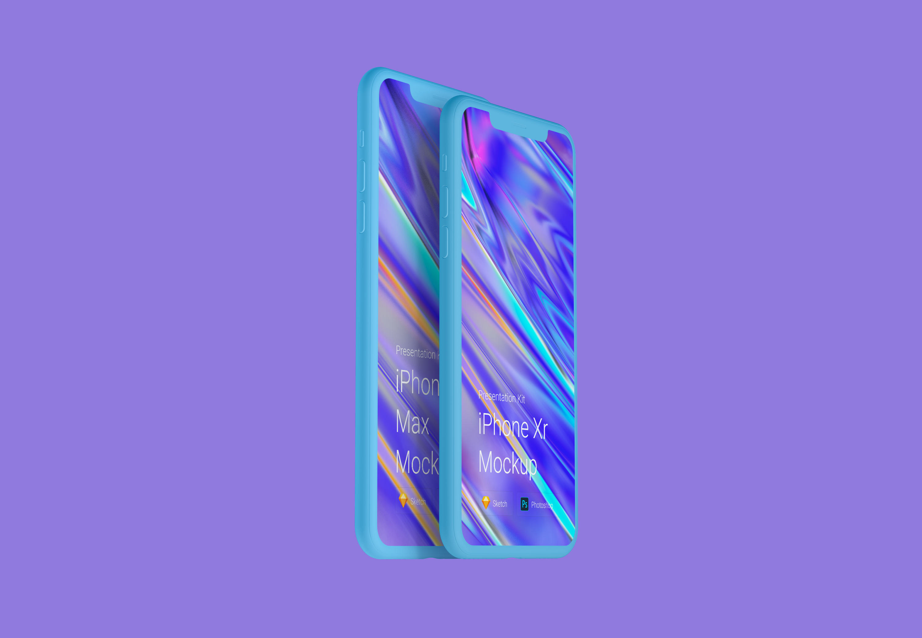 高品质五星好评 iPhone Xs 和 iPhone Xr 样机 [PSD&SKETCH]插图13