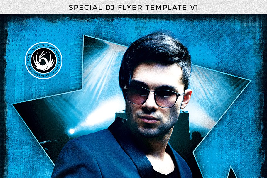 DJ音乐派对活动传单PSD模板v1 Special Dj Flyer PSD V1插图(6)