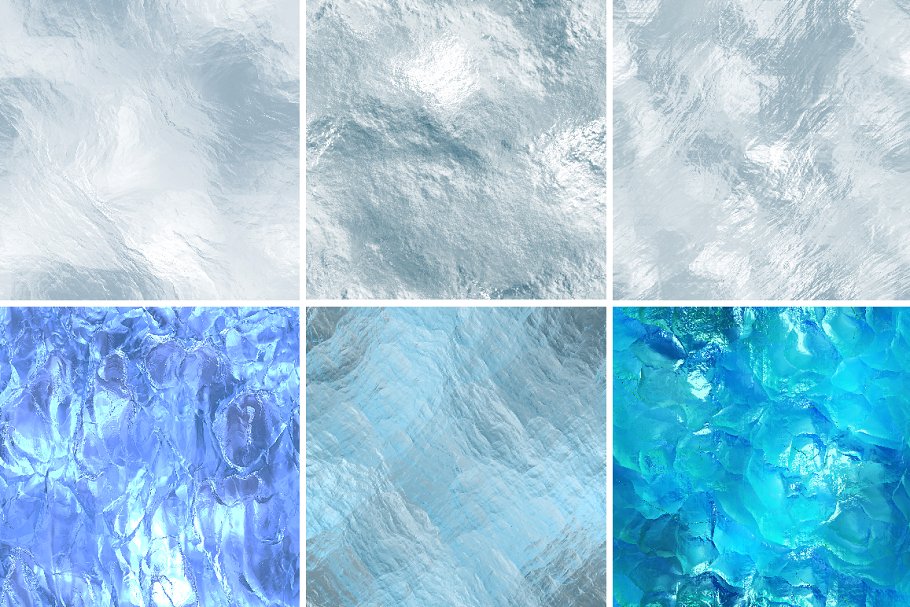 16个高分辨率无缝冰雪纹理 16 seamless ice textures. High res.插图1